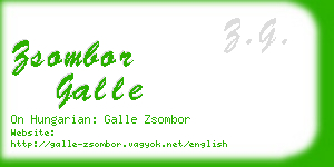 zsombor galle business card